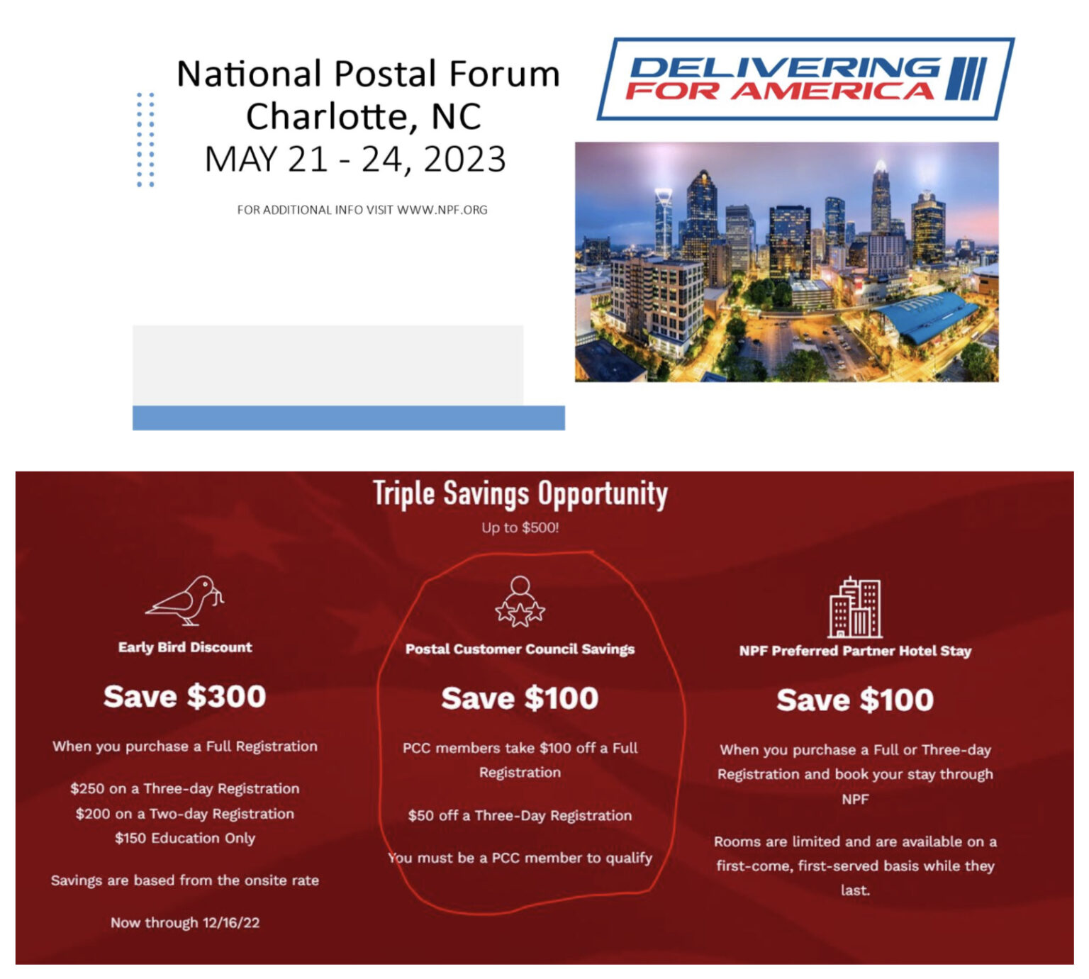 Save the Date National Postal Forum Greater Oklahoma